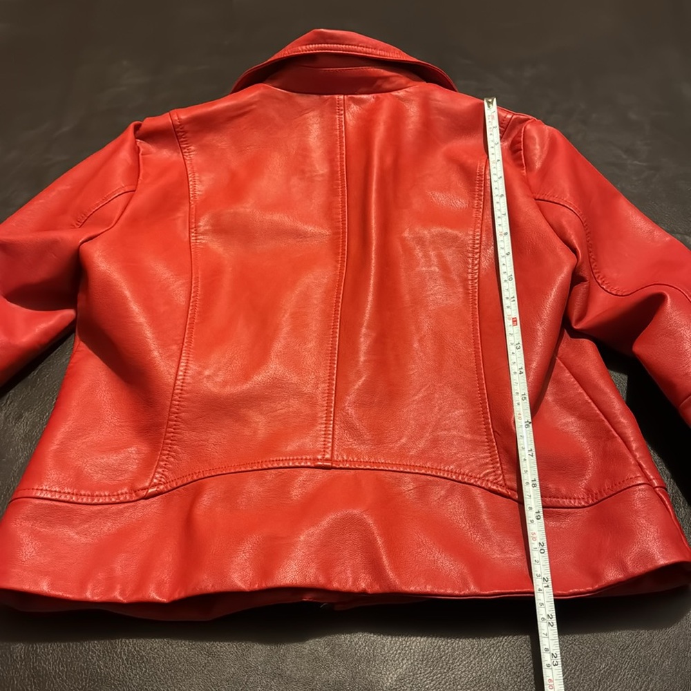 Levi Strauss & Company Red Stunning Jacket Size Large With Silver Hardware - Picture 11 of 12